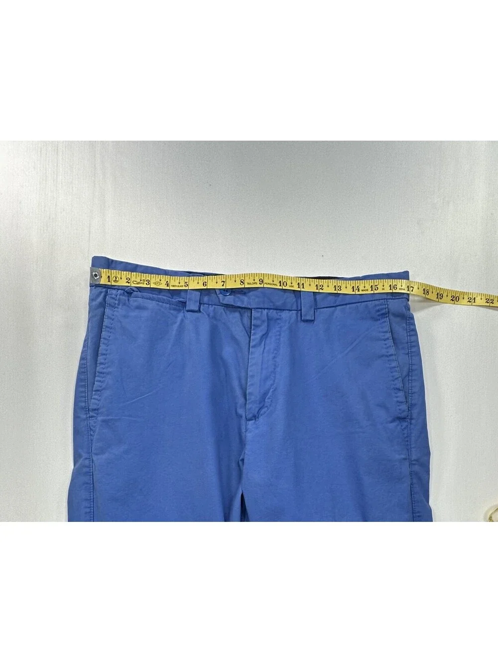 Cremieux 100% Cotton Flat Straight Chinos Blue Mens 33/32